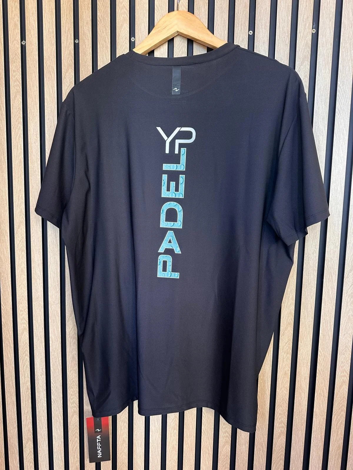 YP Padel Tshirt - Black/Turquoise 26