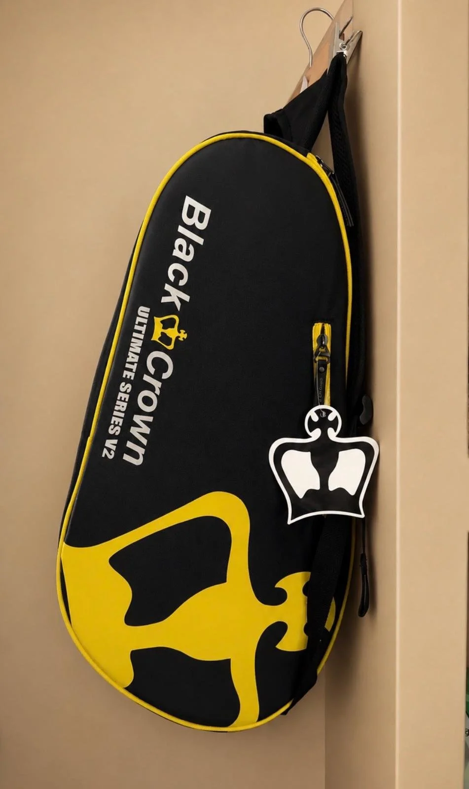 Black Crown Padel Bag Black-Yellow