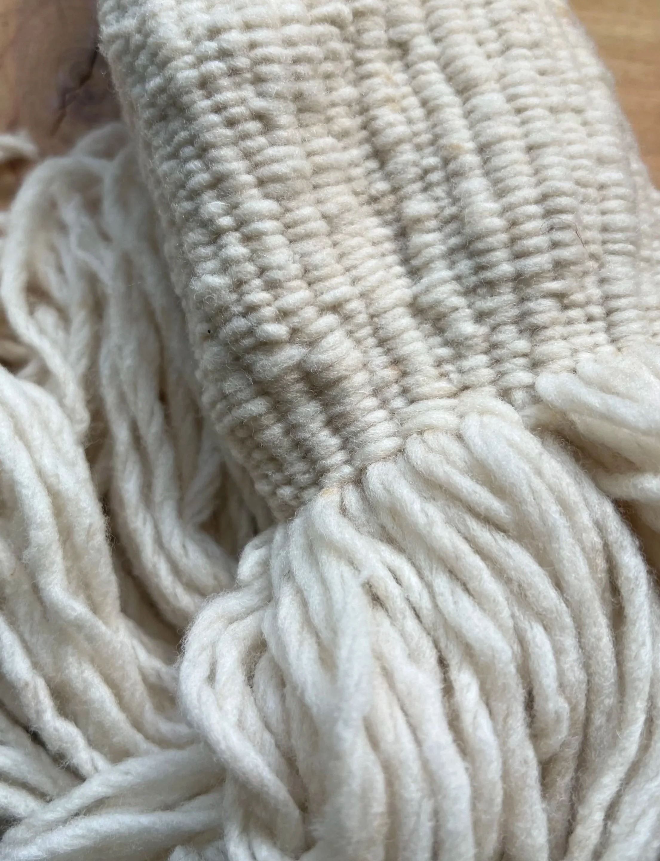 A Sort of Homecoming (in process), wool, 2025