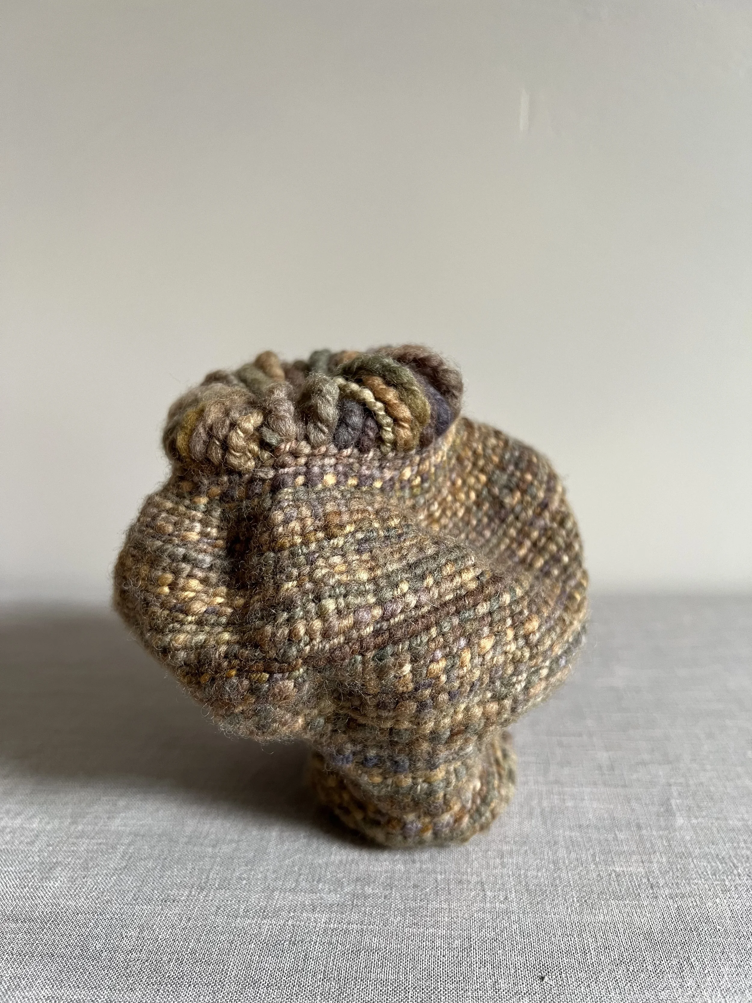 Asilomar, found yarn (5.5 in H x 5 in W x 5.5 in D), (No. 5), 2025 