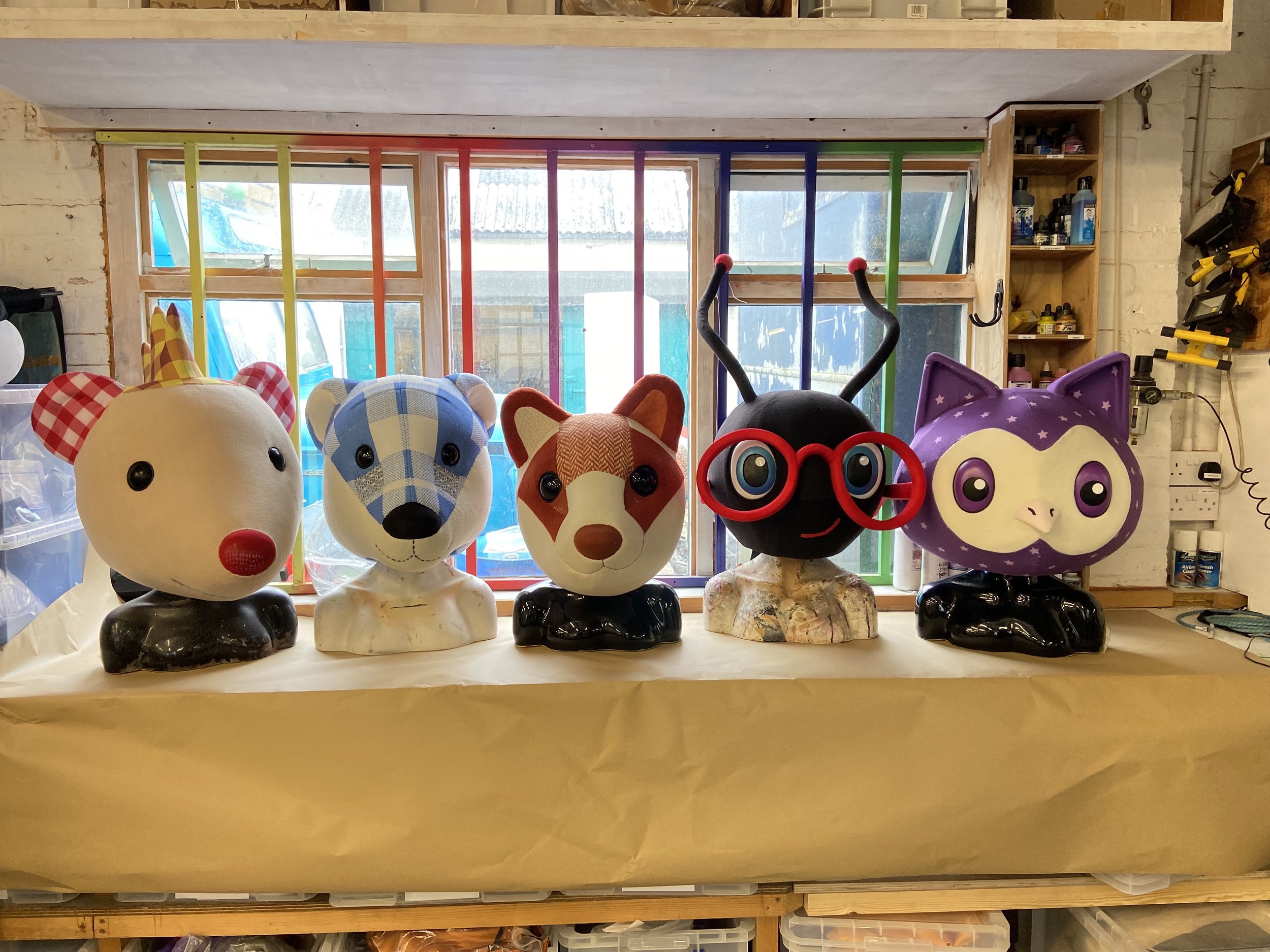 All the masks together
