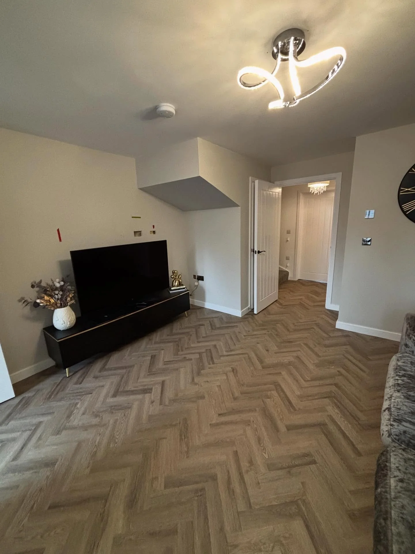Small parquet herringbone floor installed a few months back absolutely love this design.