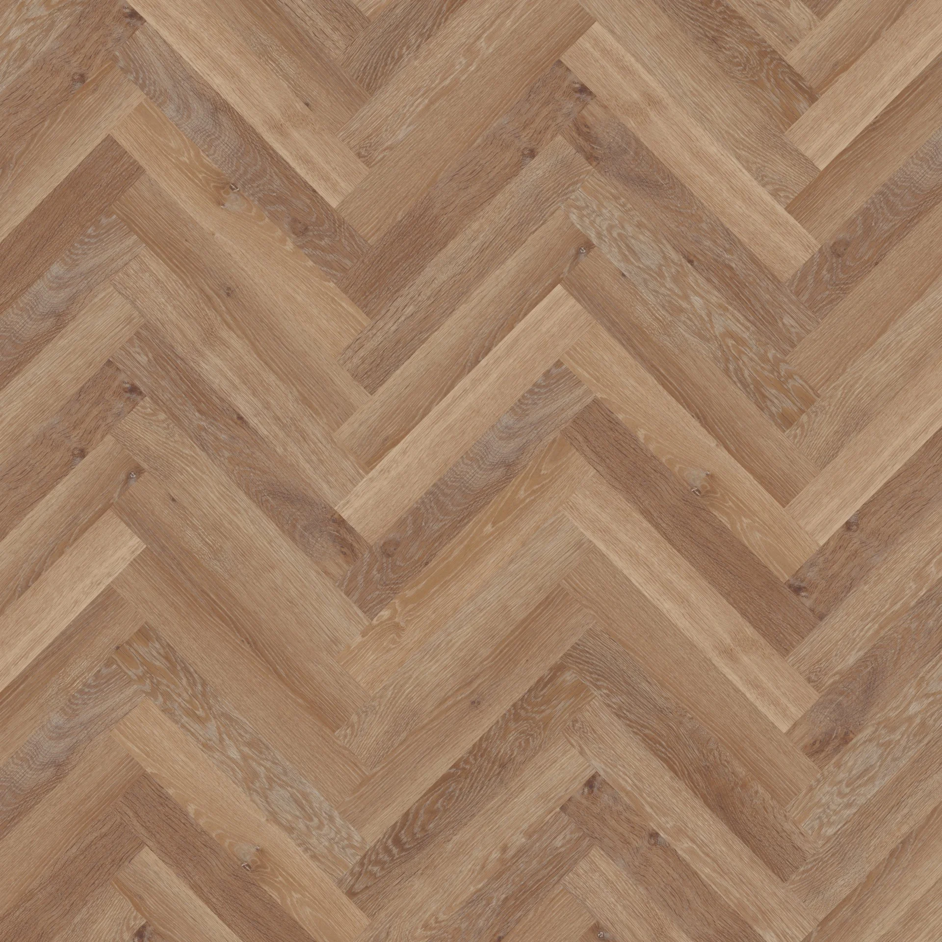 Wooden floor with a herringbone pattern.