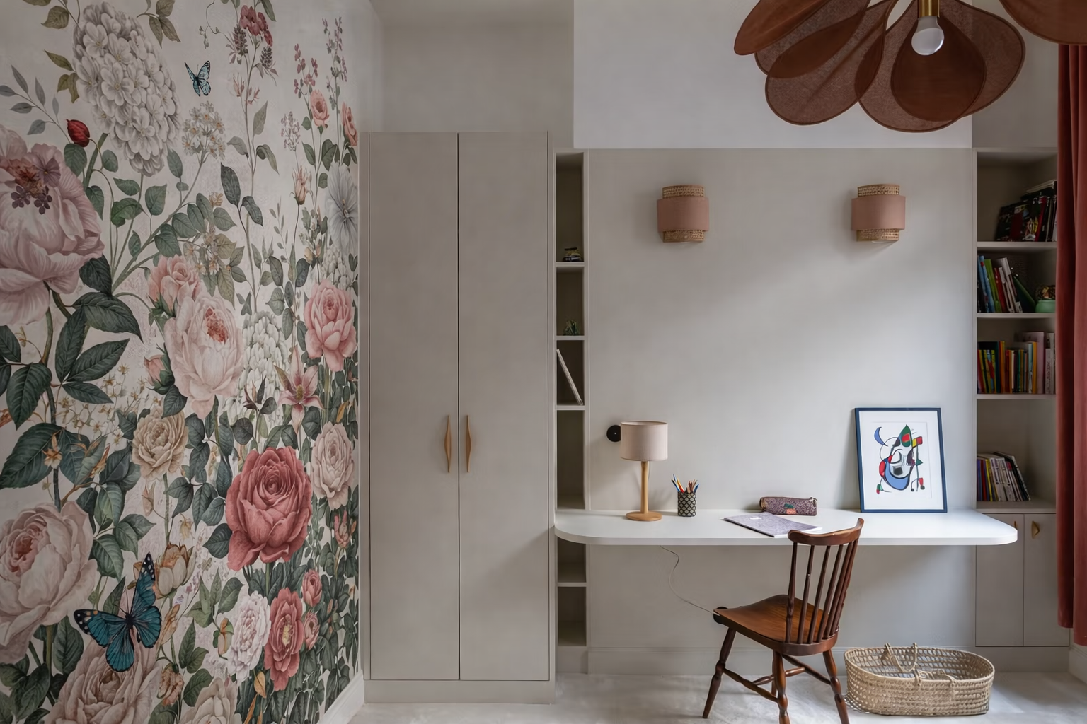 Espace bureau intégré – architecture intérieure résidentielle