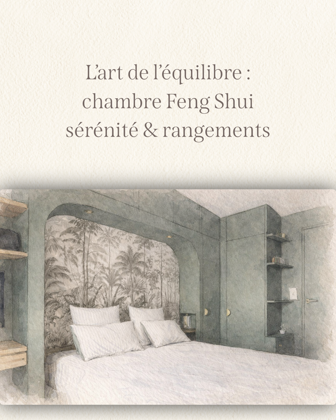 Chambre Feng Shui – sérénité et rangements intégrés