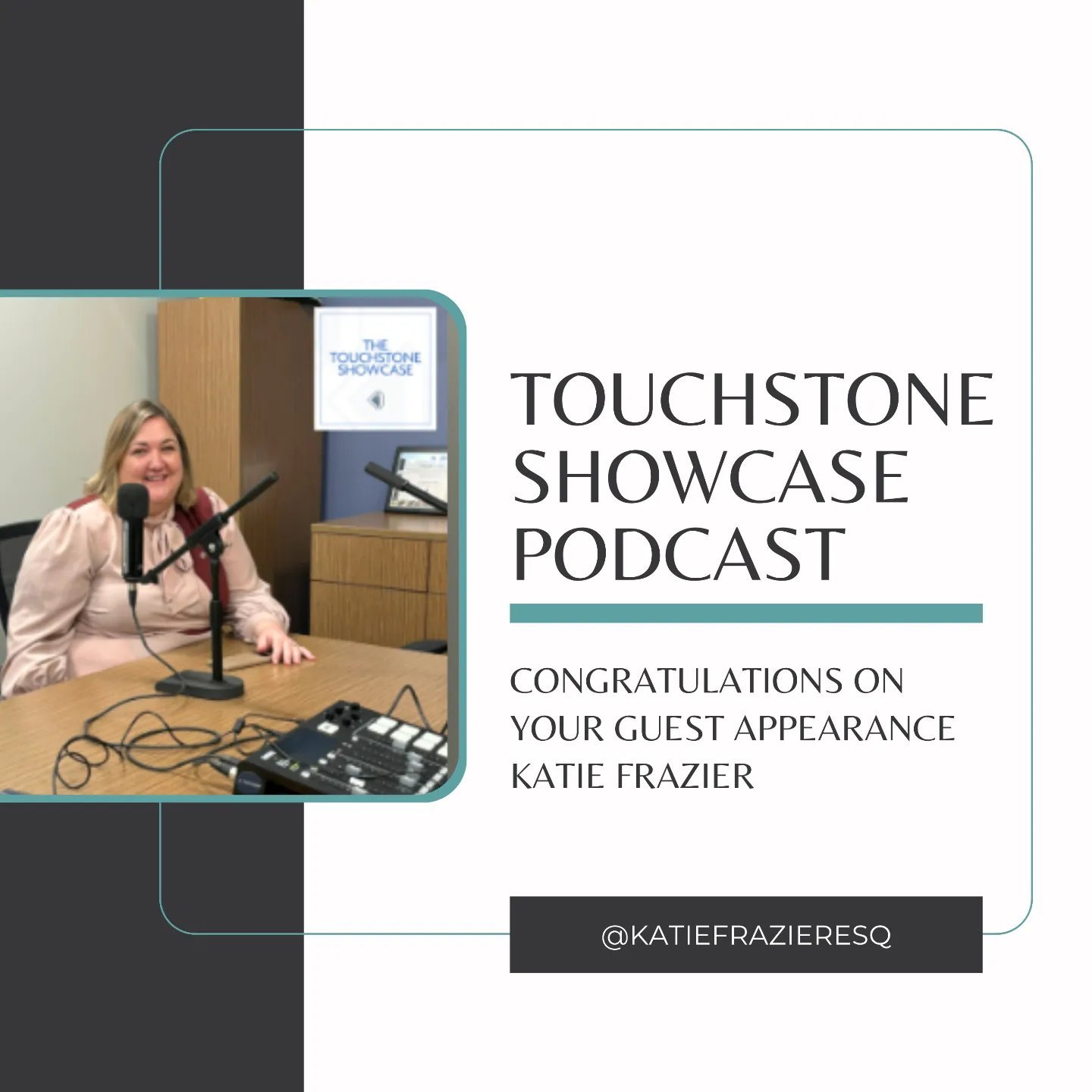 Congratulations to our favorite real estate attorney and friend. Give it a listen and fall in love with her and her work just as much as we have. 

Very impressed @katiefrazieresq 

https://open.spotify.com/episode/39BDqMmQWd0N6MkD2ewNzH?si=WJWpbhgeR