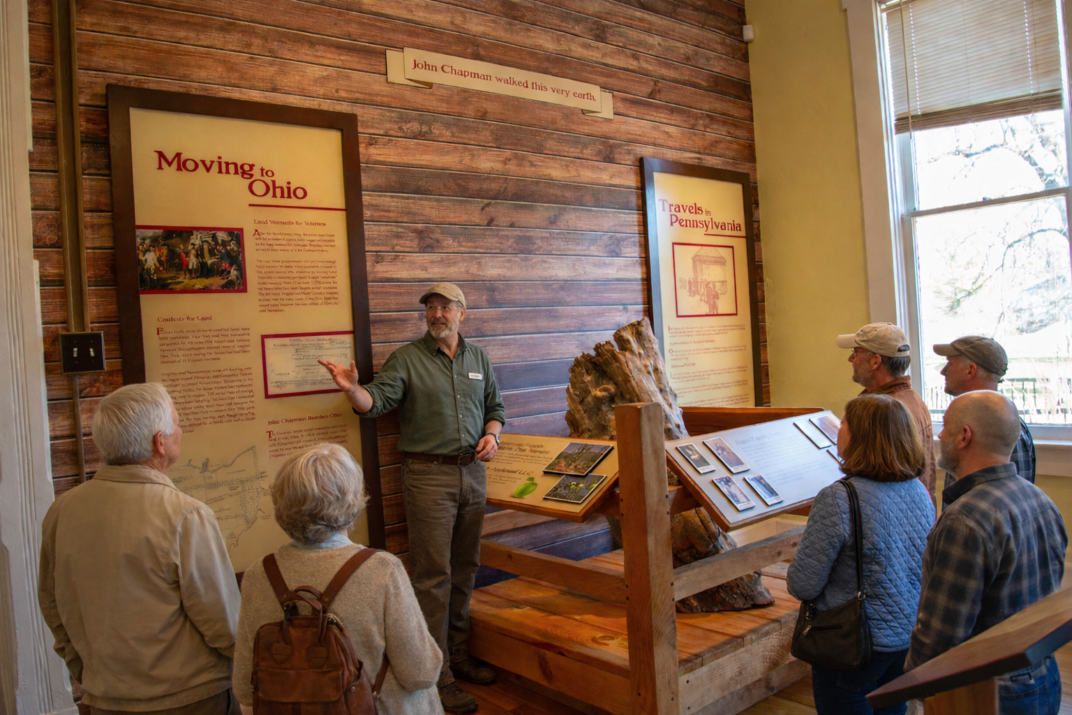 Adult Learning Group tour in Johnny Appleseed Museum