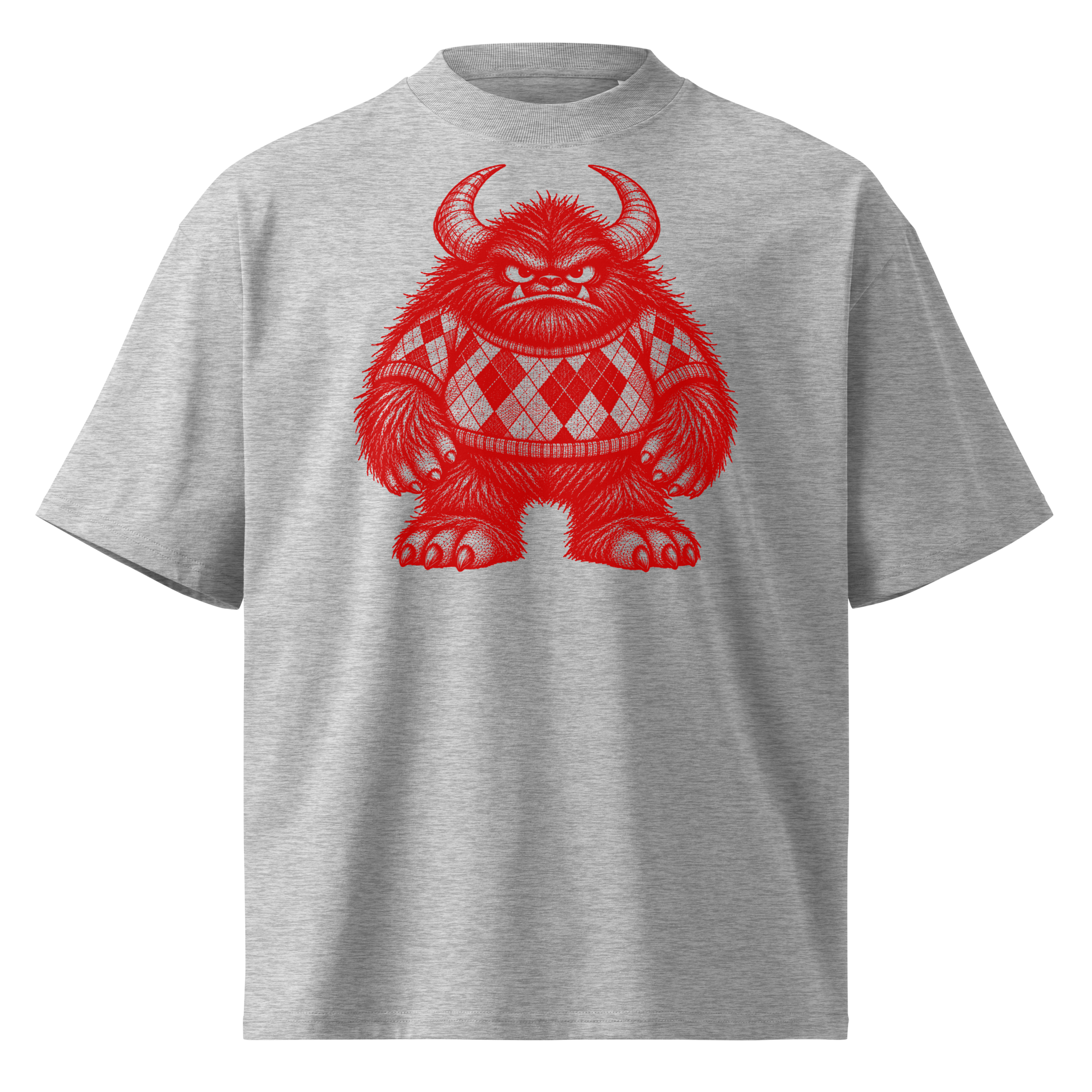 unisex-organic-oversized-high-neck-blaster-2.0-t-shirt-heather-grey-front-6ad0f61f13e51.png