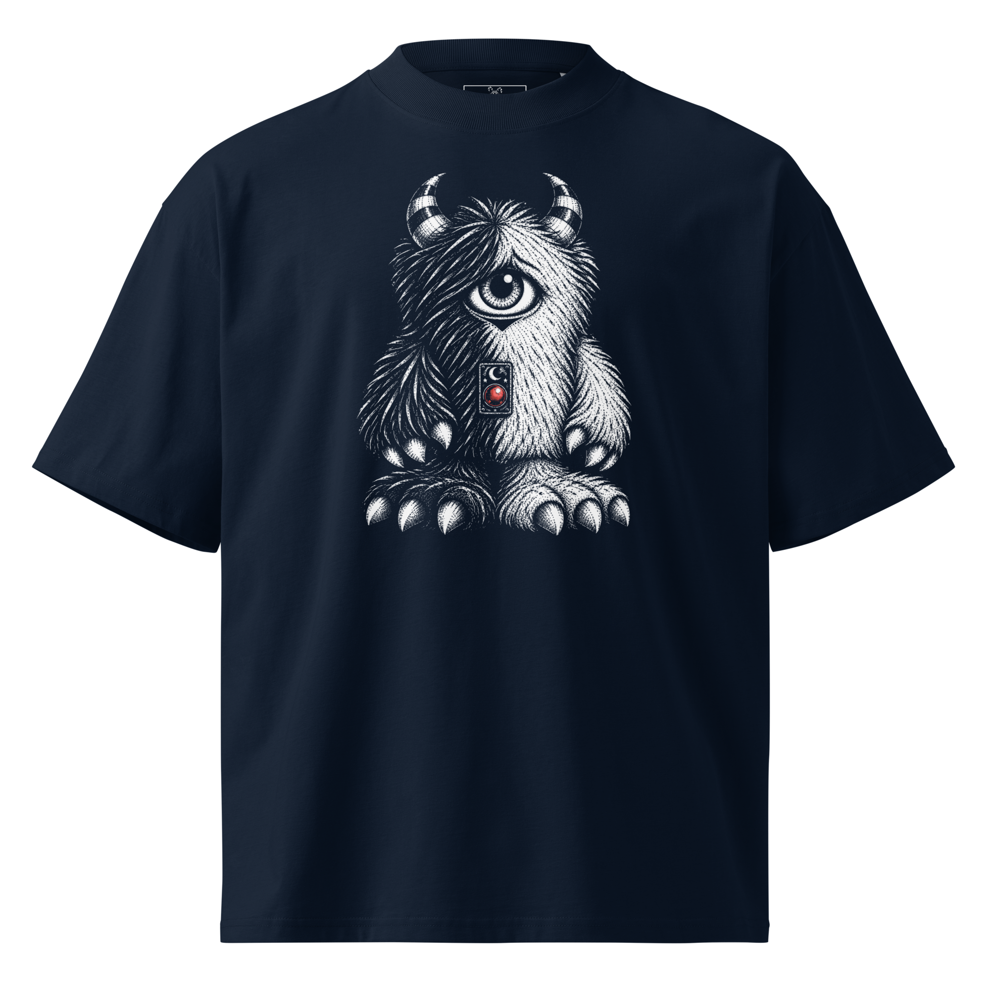 unisex-organic-oversized-high-neck-blaster-2.0-t-shirt-french-navy-front-6ad5018a20912.png