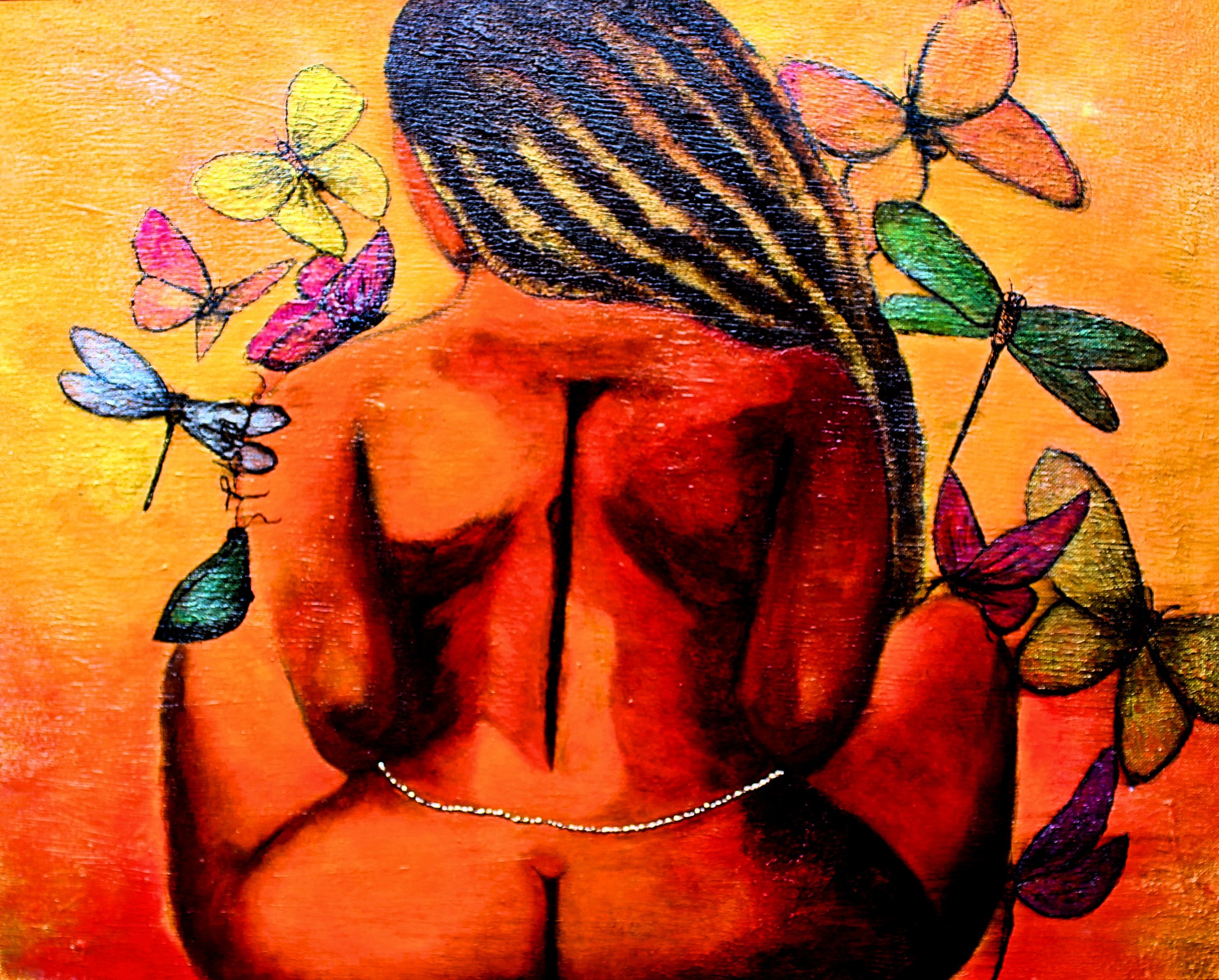 "Lightness of Being", acrylic on 16x20 canvas, 2017. SOLD