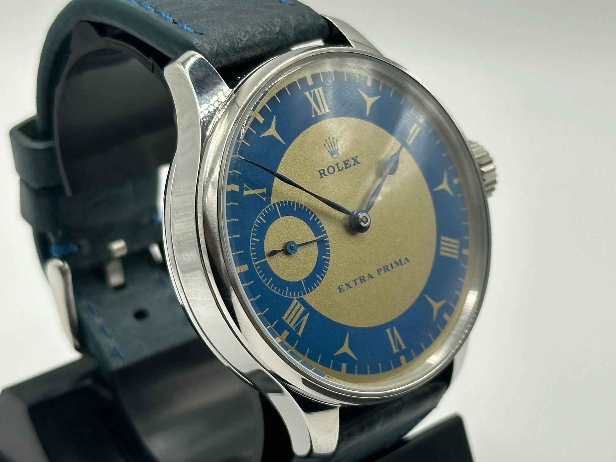 Superb men's 1920's Rolex lever extra prima wrist watch, with stunning dial.