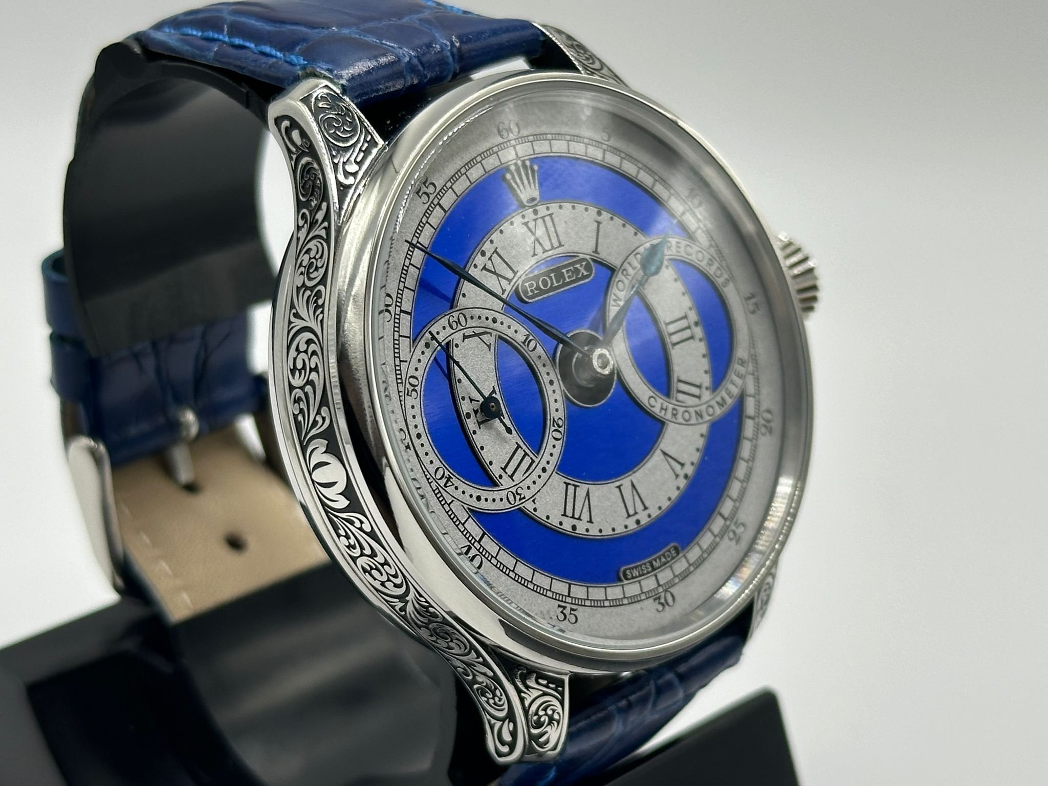 Superb men's 1920's Rolex lever wrist watch, with stunning dial.