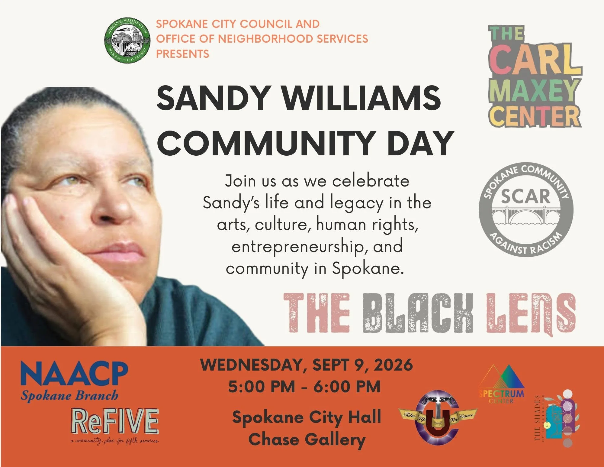 Sandy Williams Community Day at the Spokane City Hall Chase Gallery