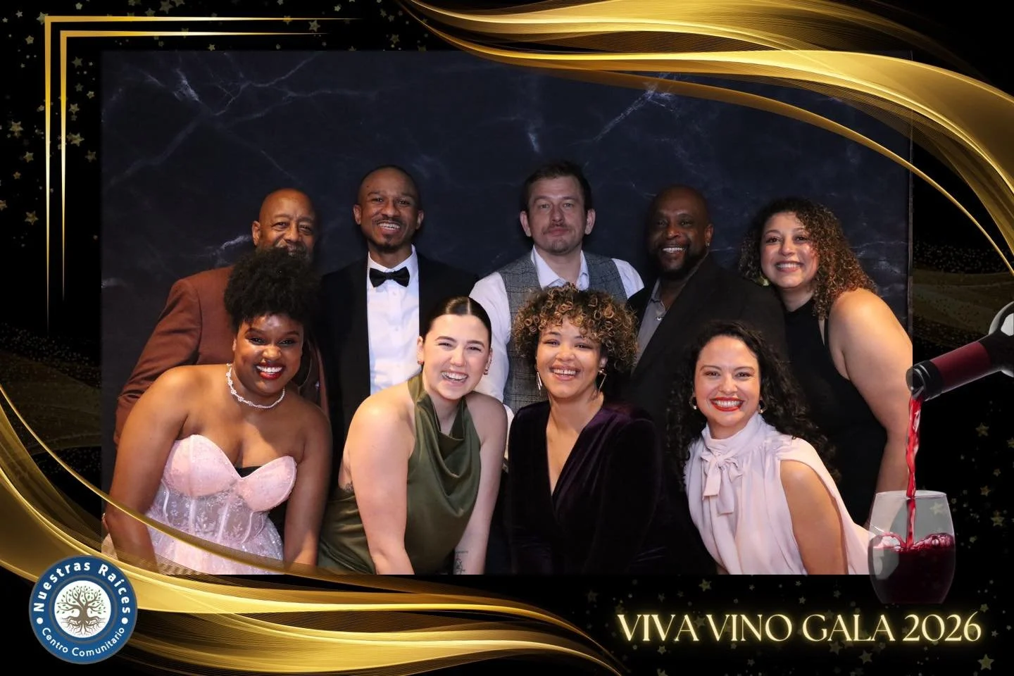 Carl Maxey Center staff stand united at Nuestras Raíces’ Viva Vino Gala 2026, showing that in this era—when cultural understanding and equity matter more than ever—supporting and uplifting Spokane’s Hispanic community is not just solidarity, but resp