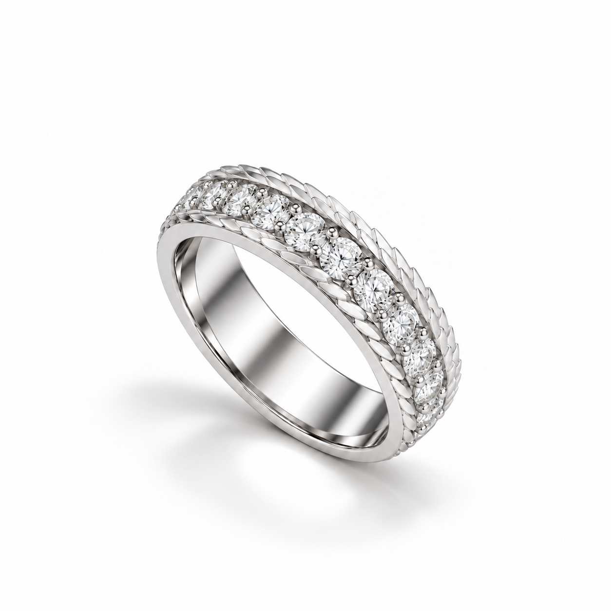 Dragon Scale Diamond Band