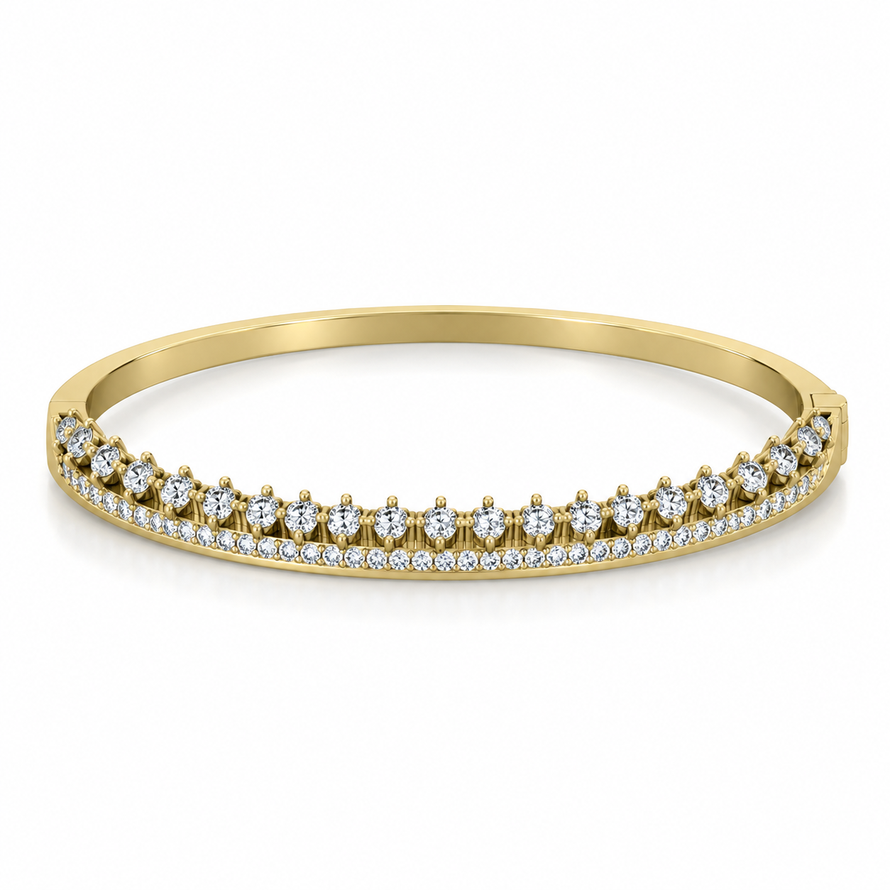 Crest Diamond Bangle