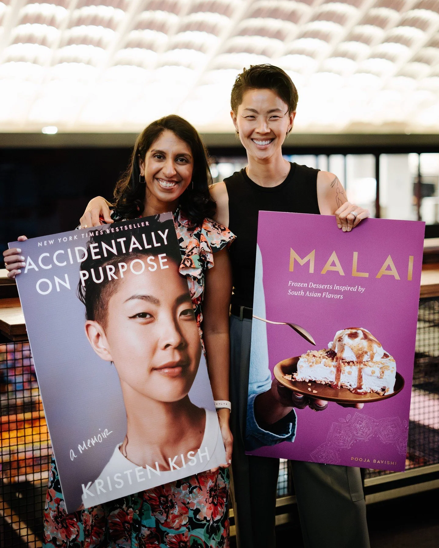 On the 24th we held our latest installment of our Talk &amp; Taste programming, and what a wonderful one it was. Essex Market was honored to have @pooja_bavishi_ (Founder and CEO of @malai_icecream ) alongside acclaimed chef @kristenlkish  for a pane