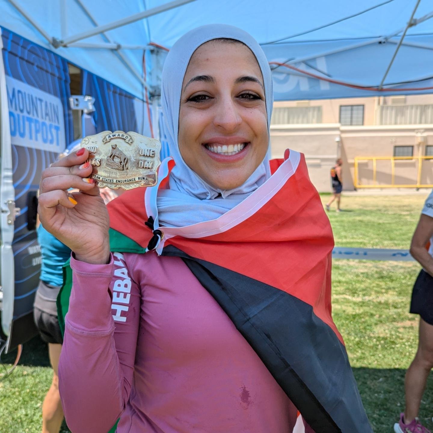 A massive congratulations to @hibs82 for conquering the Western States Endurance 100-mile race and for being the first to do so in hijab! From sunrise to sunset and sunrise again, through every tough mile and every aid station stop, she showed incred