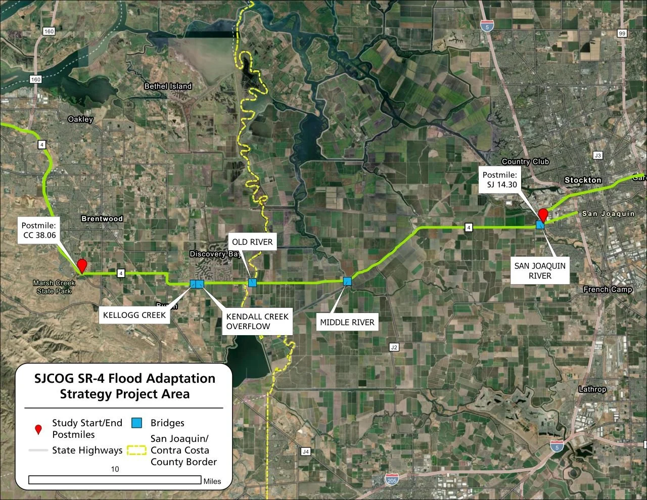 SJCOG Flood Adaptation Strategy Project Area Map