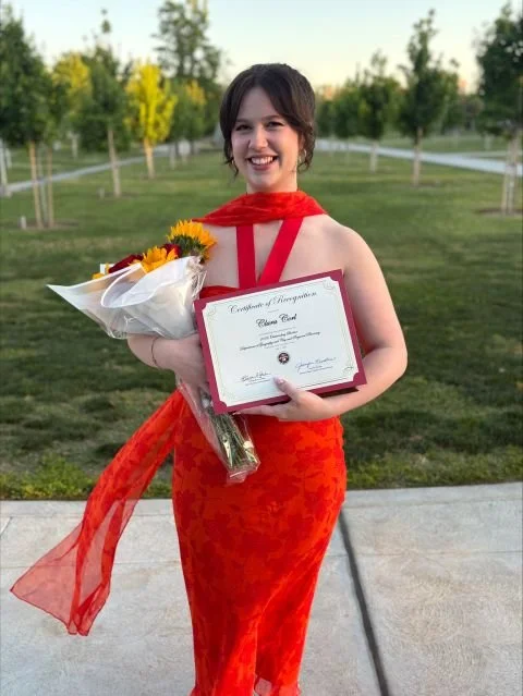 Clara Corl Outstanding Student Award and Graduation from California State University, Fresno