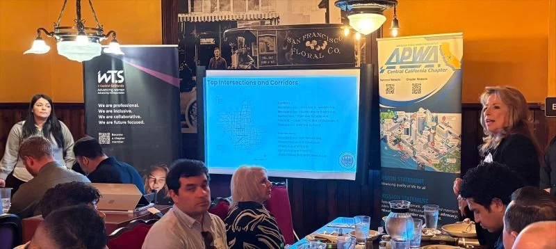 Georgiena Vivian speaking at March 2026 WTS Luncheon