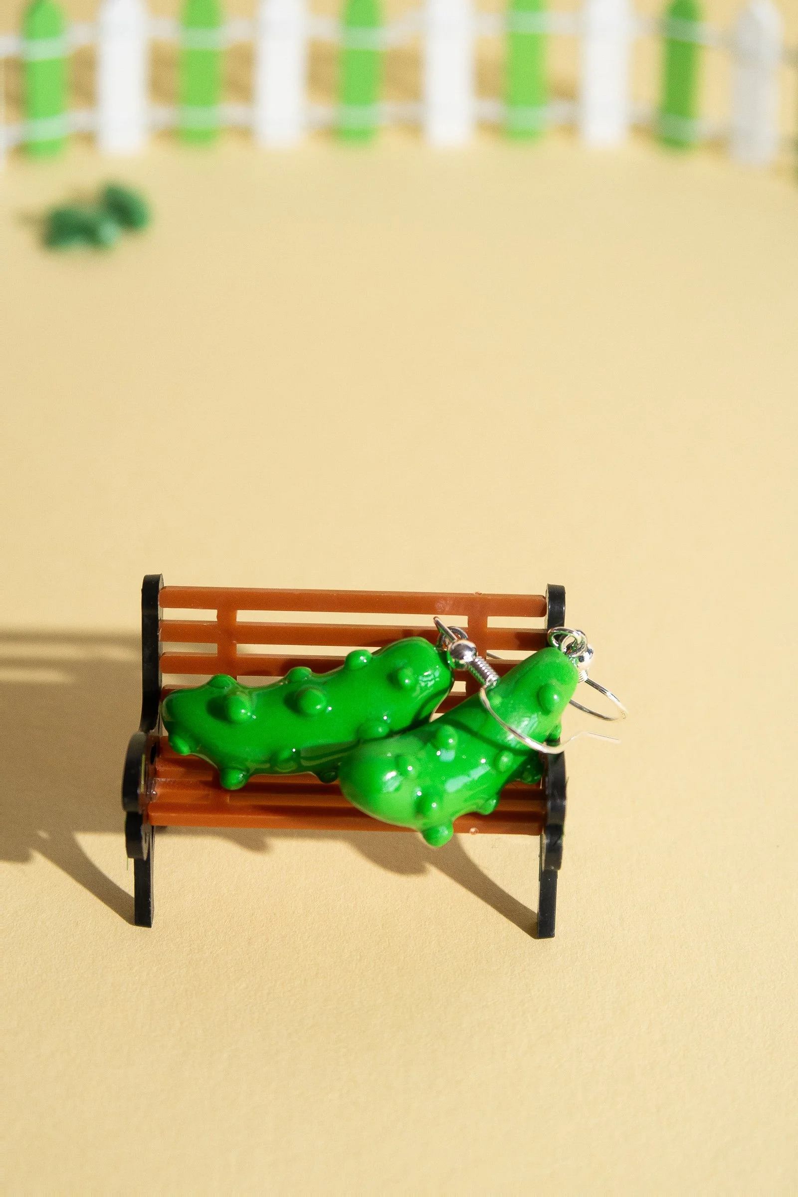Handgemachte Gurken Ohrringe