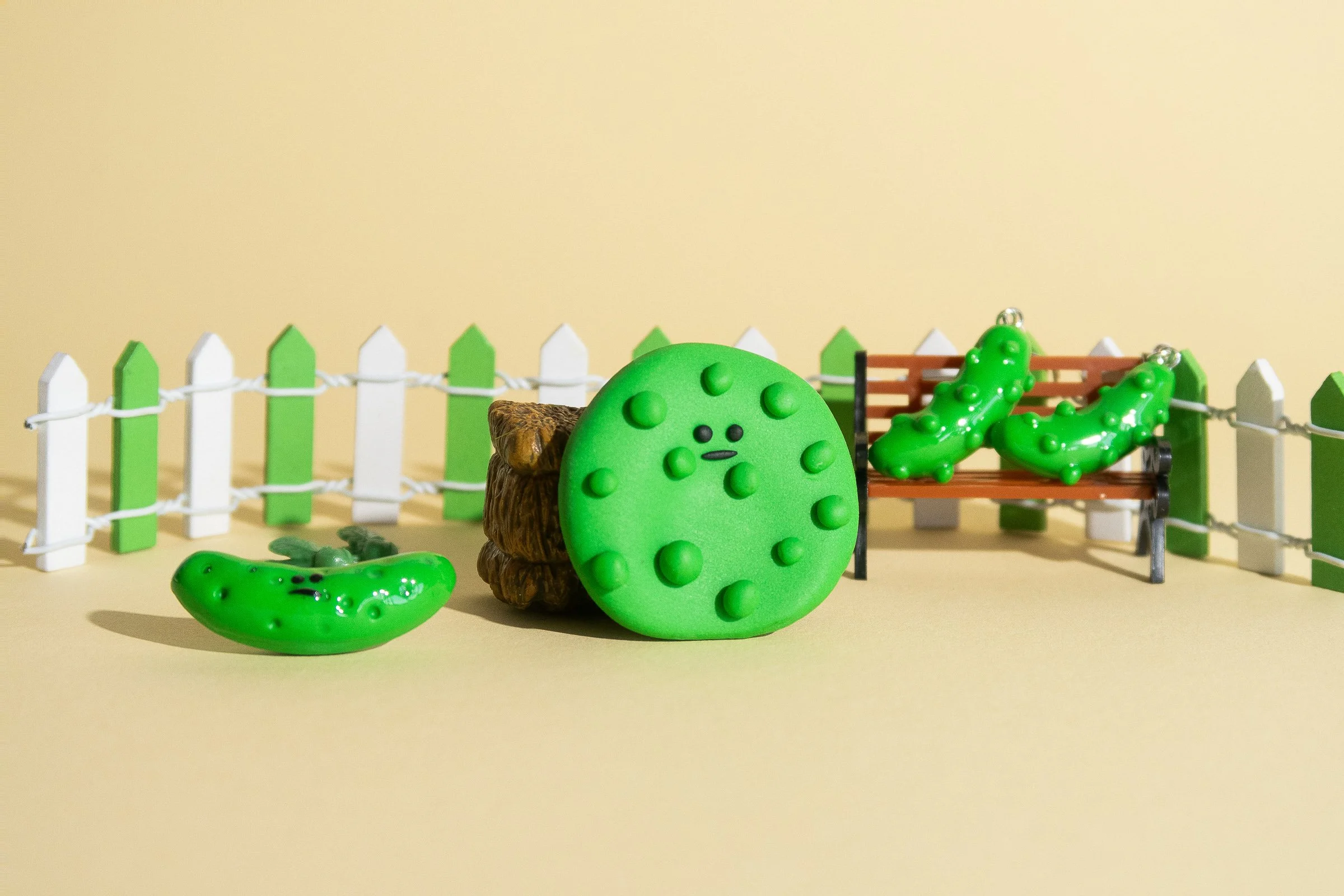 fidget toy gurke, Ohrringe und Magnet