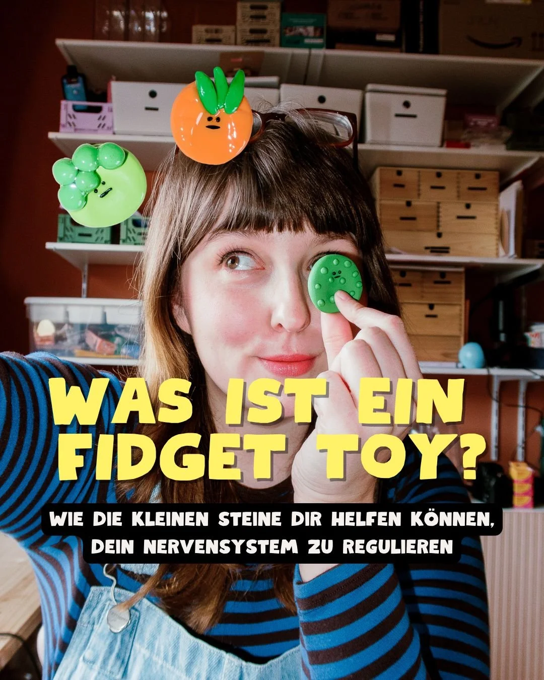 handgemachte sorgensteine als fidget toys