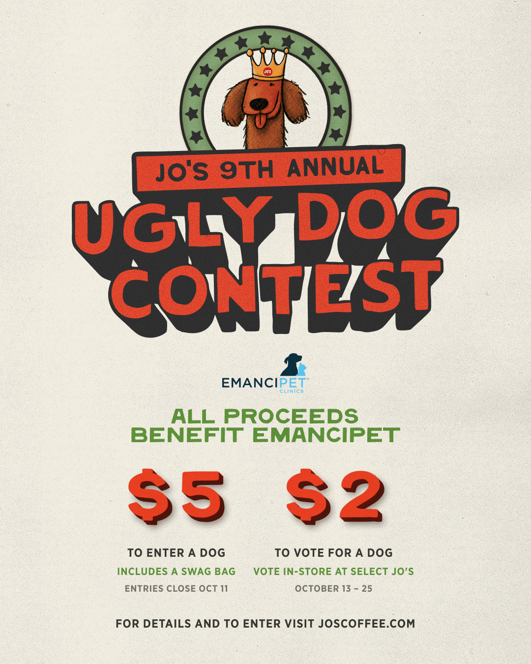 Jo's 9th Annual Ugly Dog Contest artwork