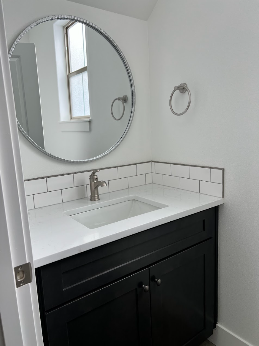 Slate shaker cabients in the bathroom vanity for townhomes project in Kennewick WA.png