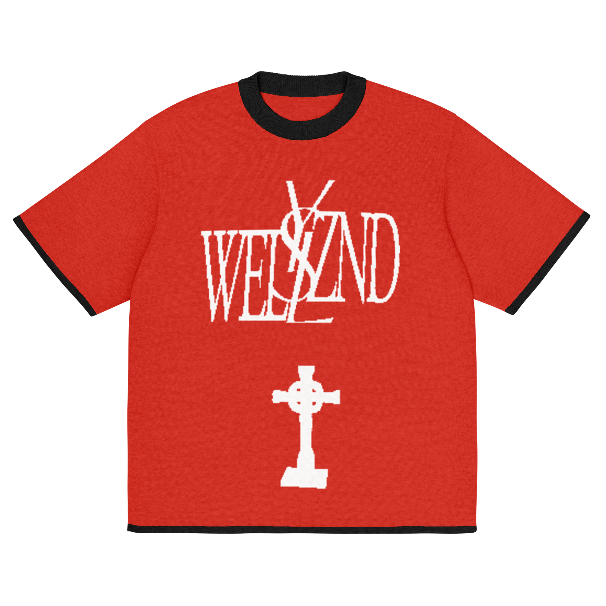 WELL SZND "Designer" Knit Tee (Chilli Red)