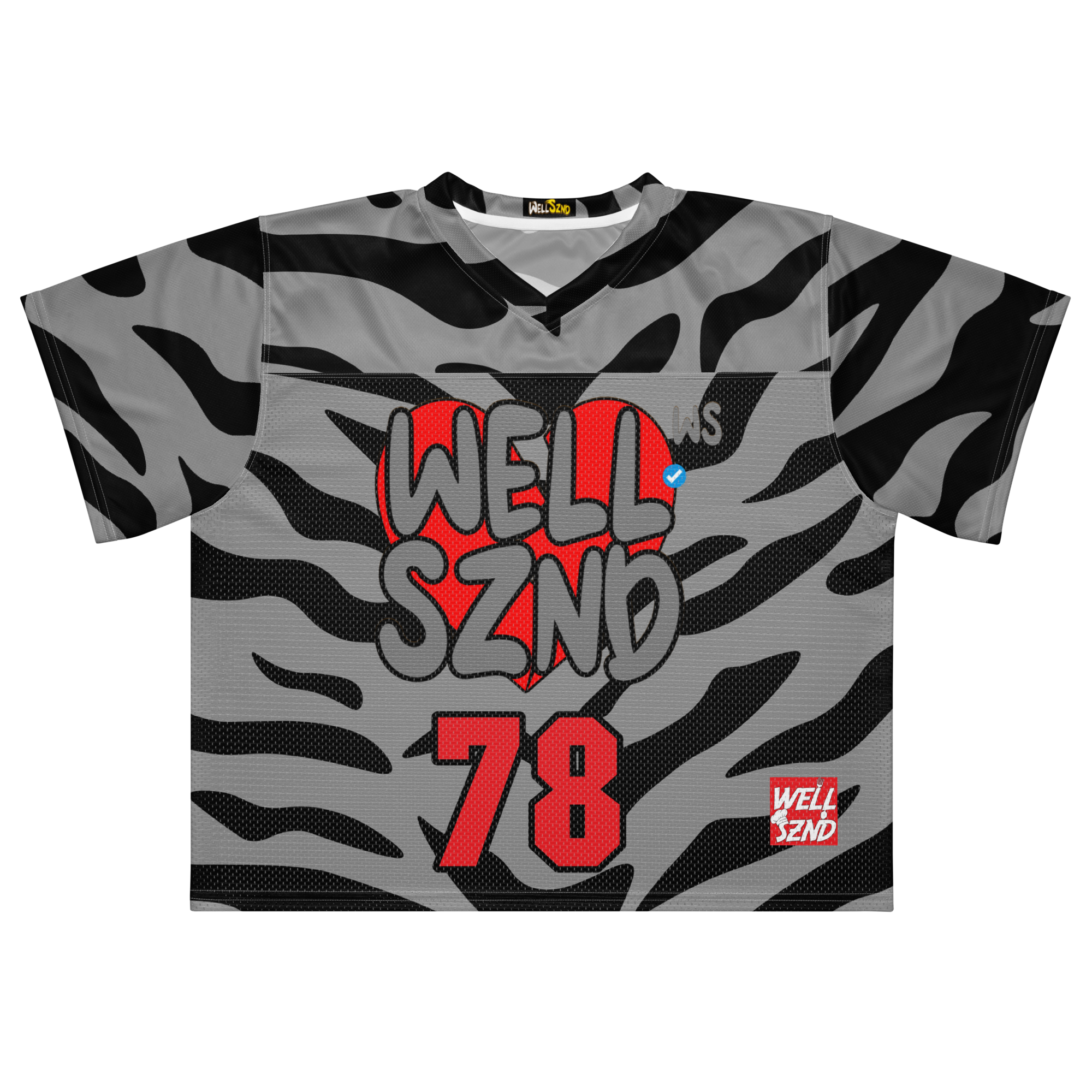 WELL SZND Practice Jersey (Black/Red)