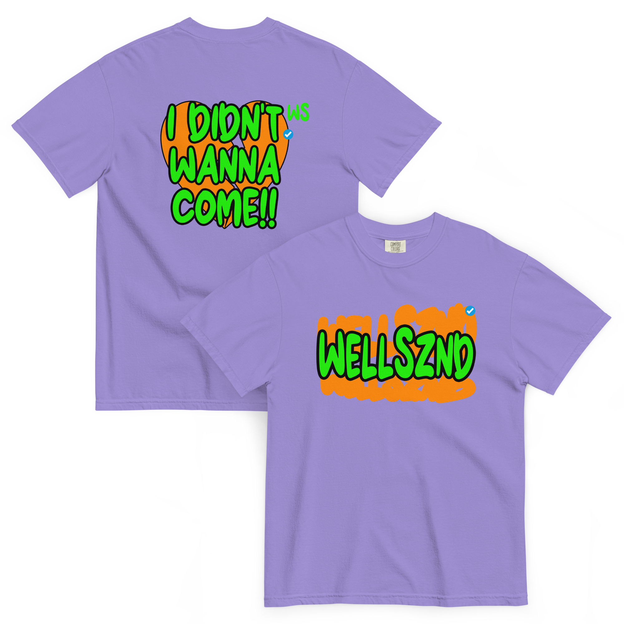 WELL SZND Purple dyed heavyweight Tee (Nick)