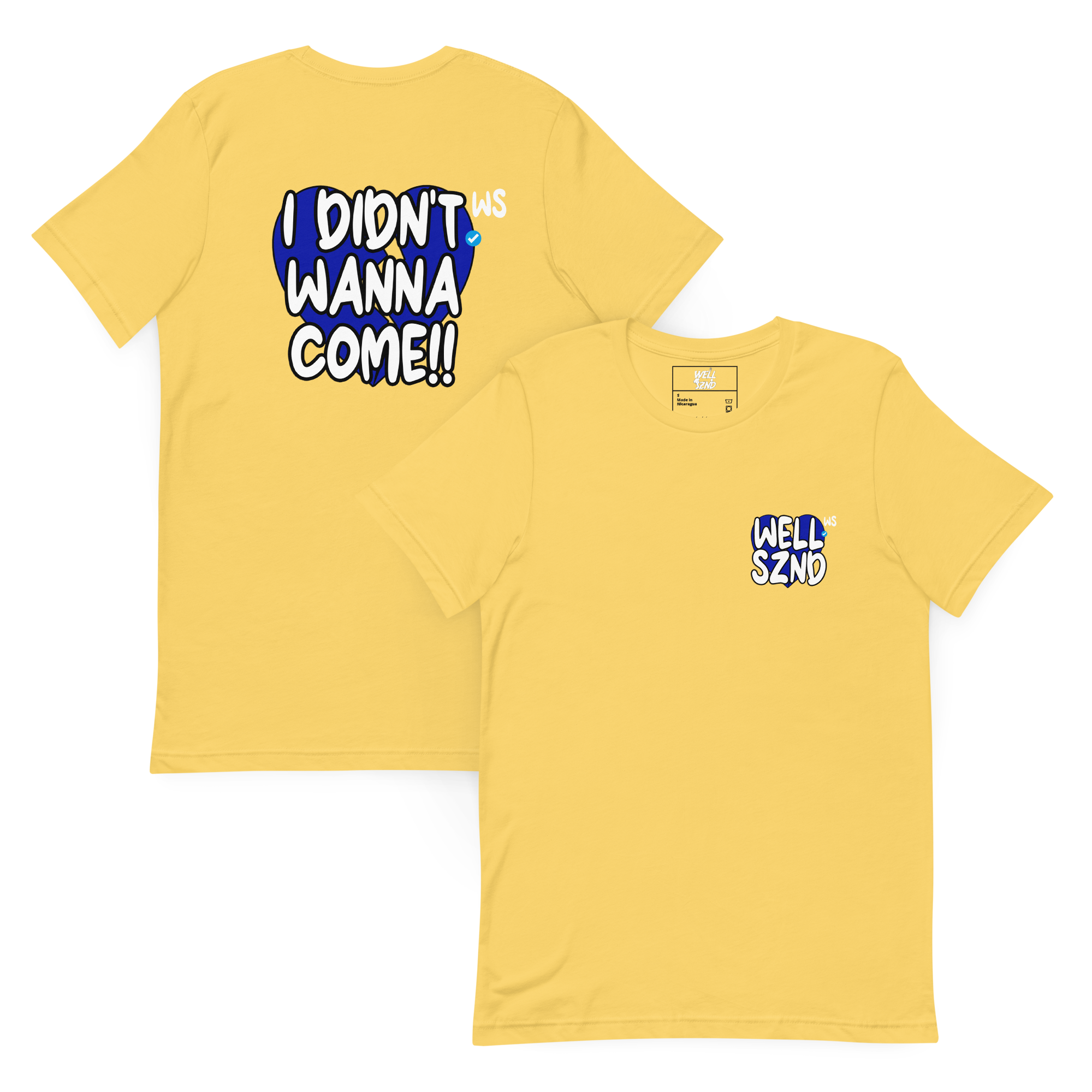 WELL SZND Blue Heart Tee (Blue/White)