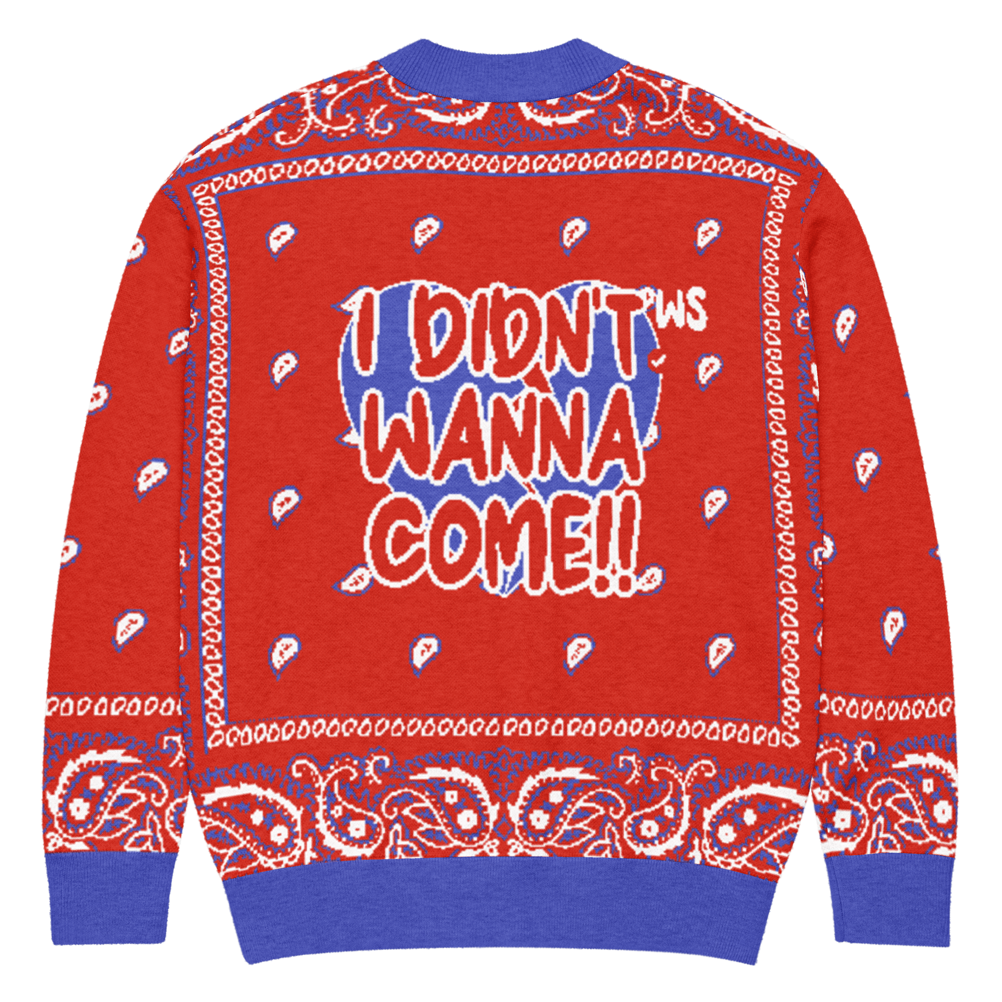 WELL SZND Bandana Knit cardigan (Red)