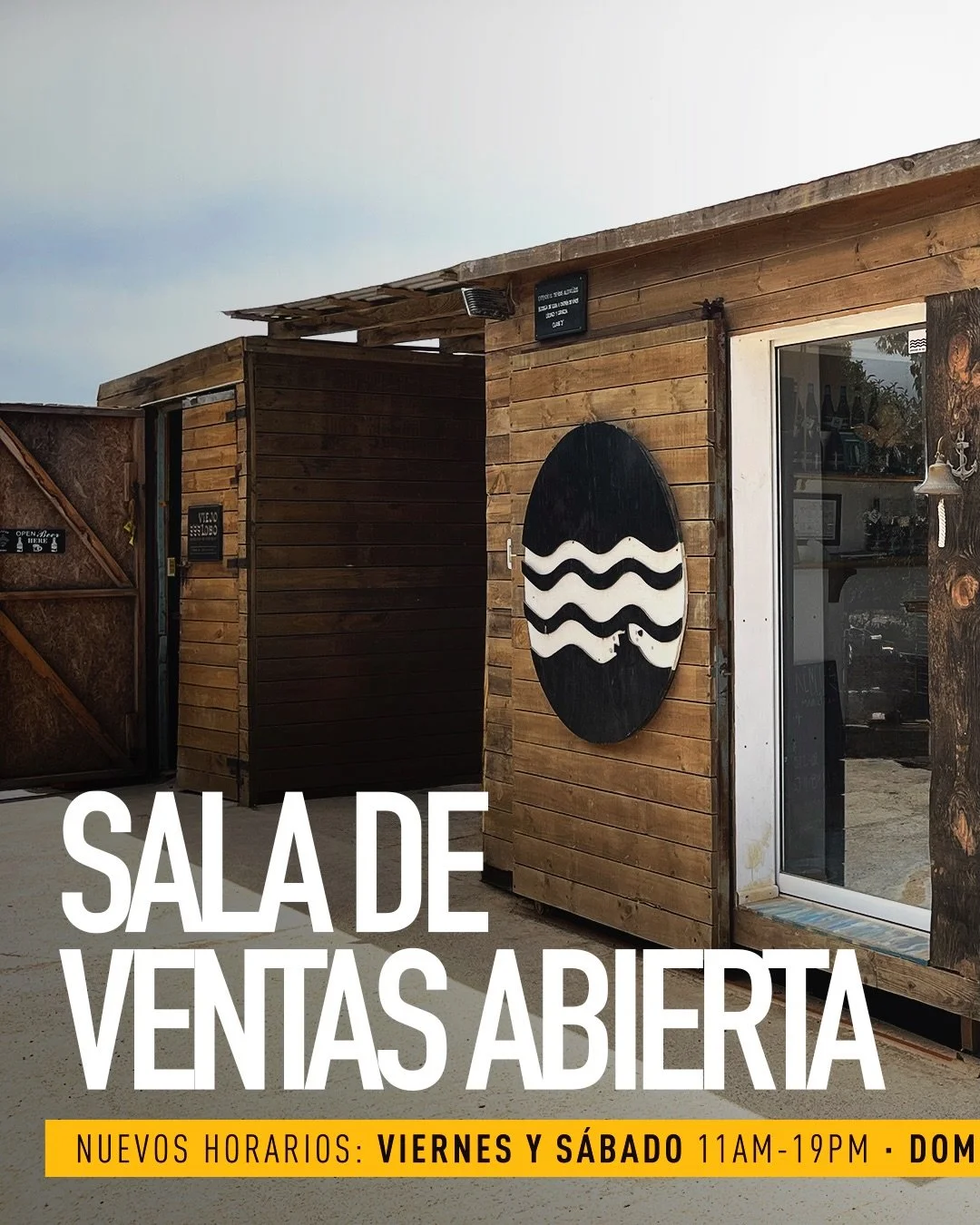 📌 Nuevo horario de atenci&oacute;n en nuestra Sala de Ventas! 

Tenemos todo preparado para que puedas disfrutar nuestras cervezas, la nueva ropa Viejo Lobo, copas y mucho m&aacute;s! 🌊🍻  Horarios:  🕦 Viernes y S&aacute;bado de 11:00 a 19:00 hrs 