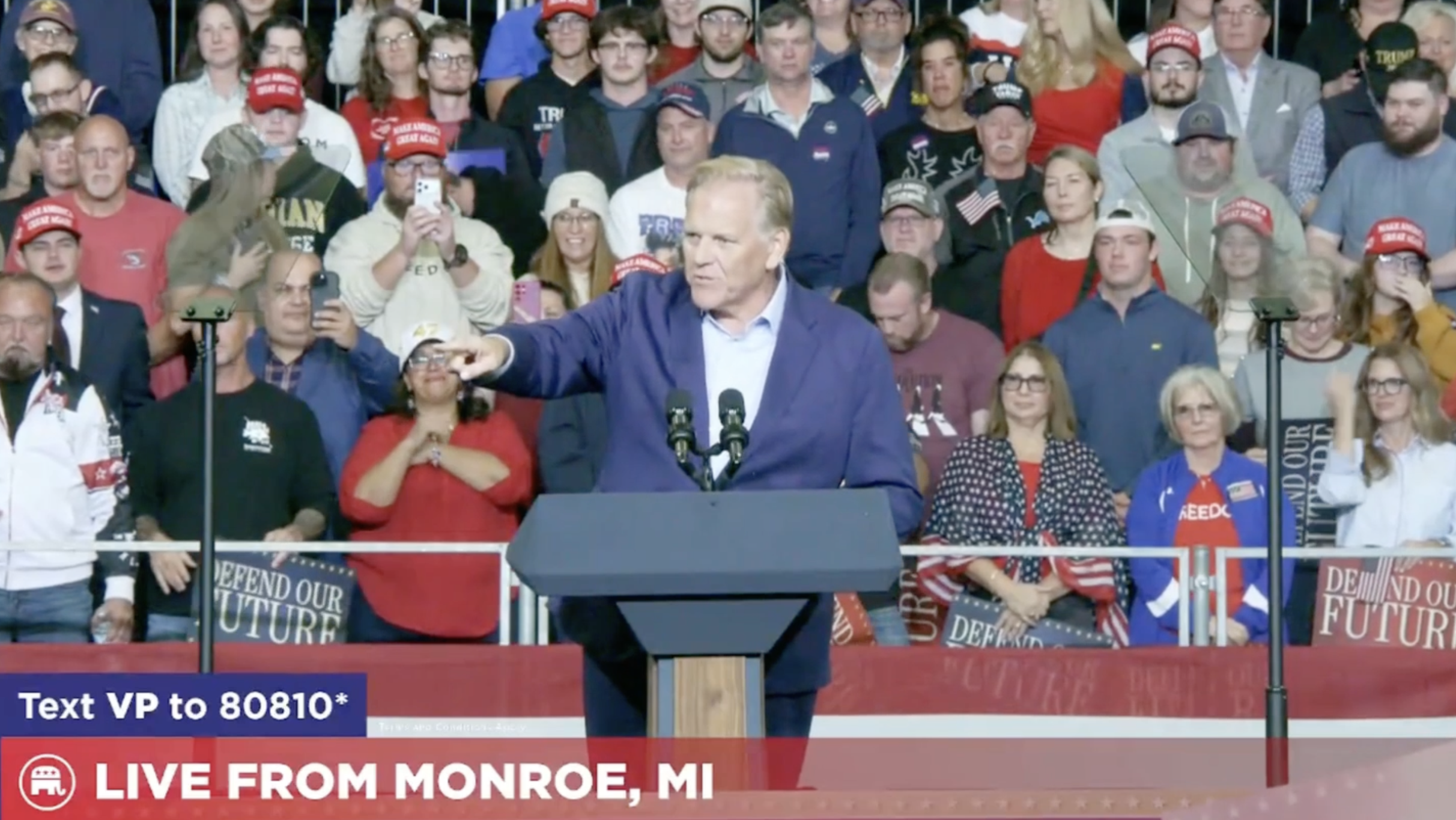 ROGERS WELCOMES VP TO MICHIGAN, EMPHASIZES THE STAKES HAVE NEVER BEEN HIGHER
