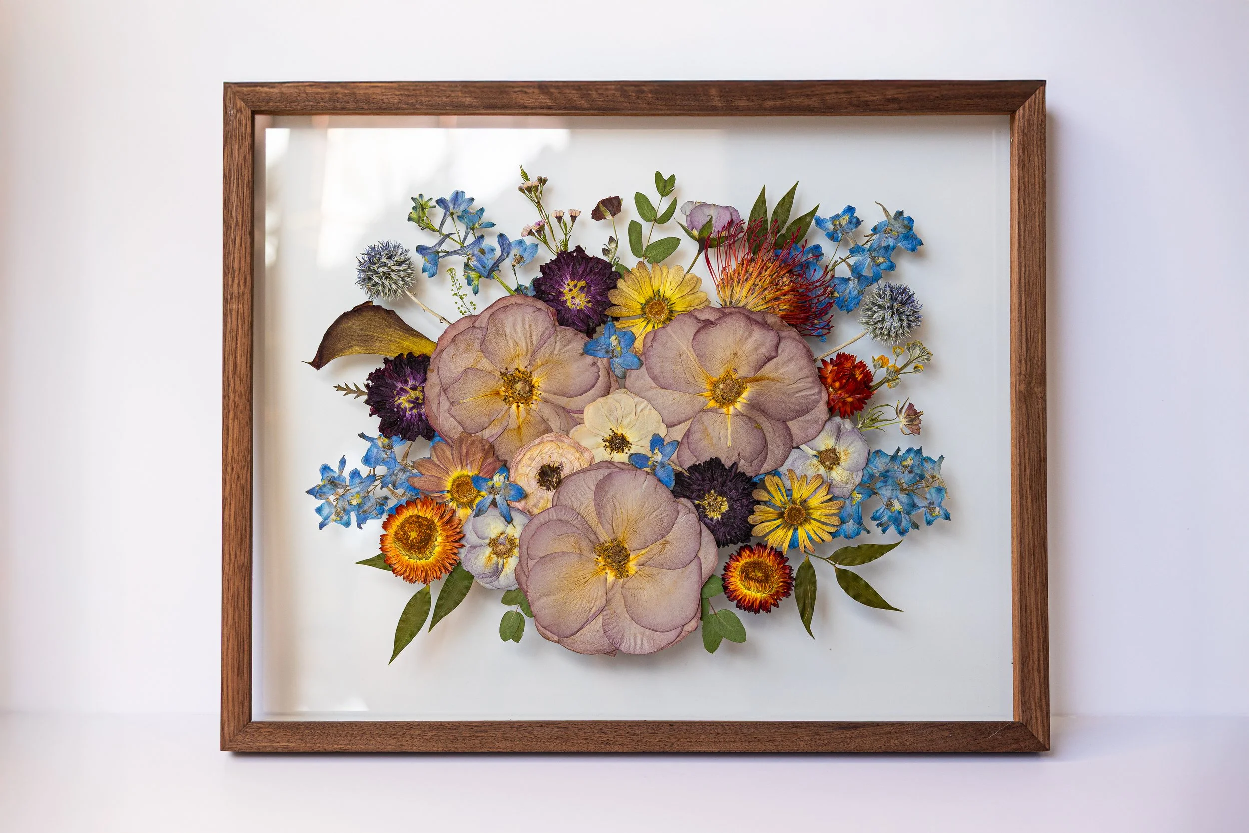 A colorful array of flowers fill a frame.