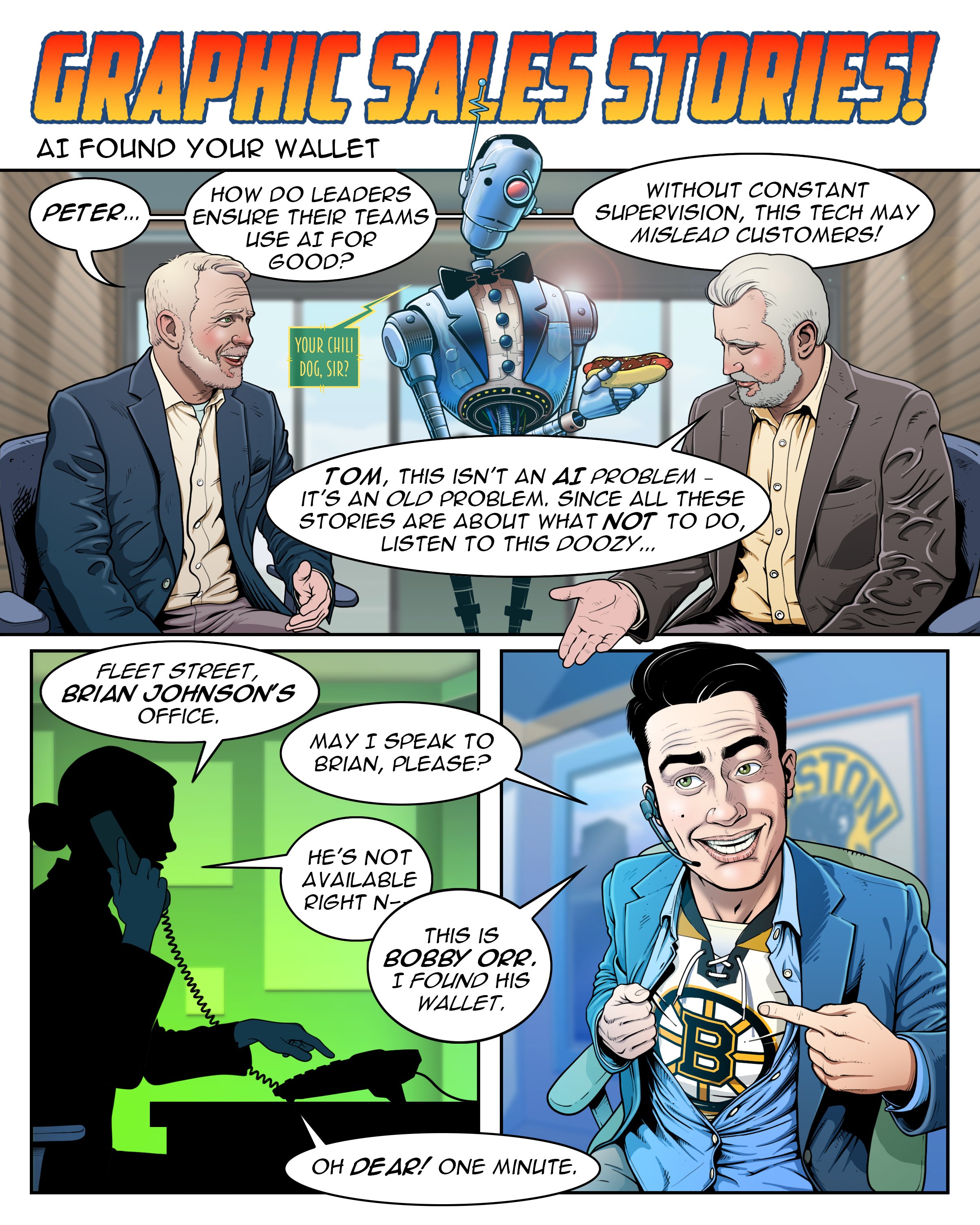 In this episode of Graphic Sales Stories, a cold calling sales rep lies pretty badly. Peter points out that if a team doesn't act ethically, than they'll use AI unethically too.