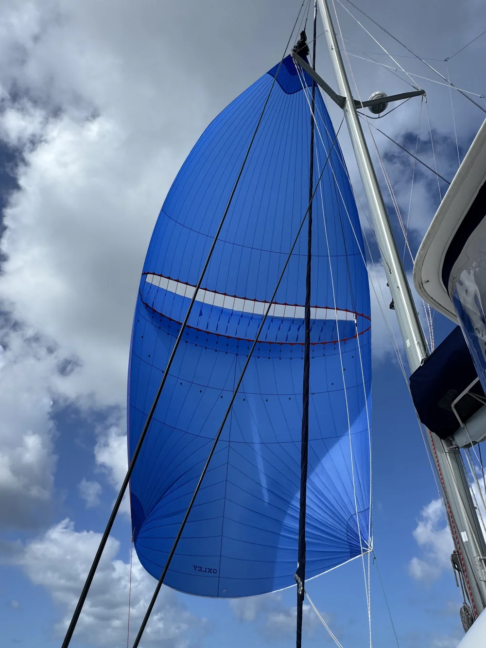 Deep Blue under spinnaker
