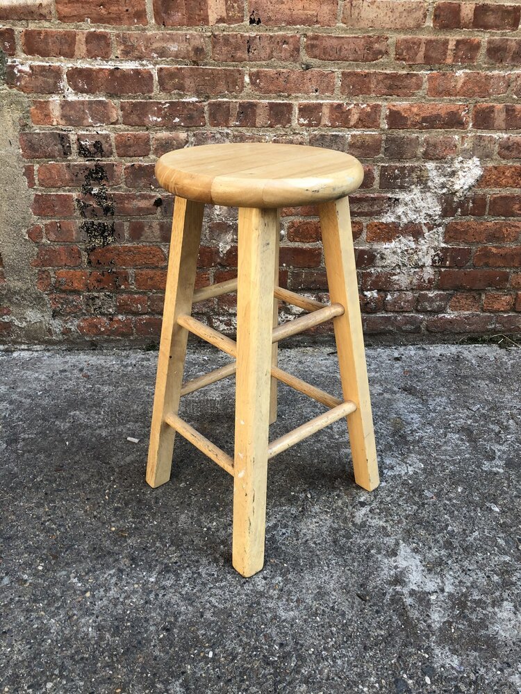 FS008-PS Wood Stool