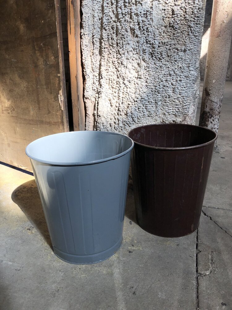 DF093 Vintage Metal Waste Bin