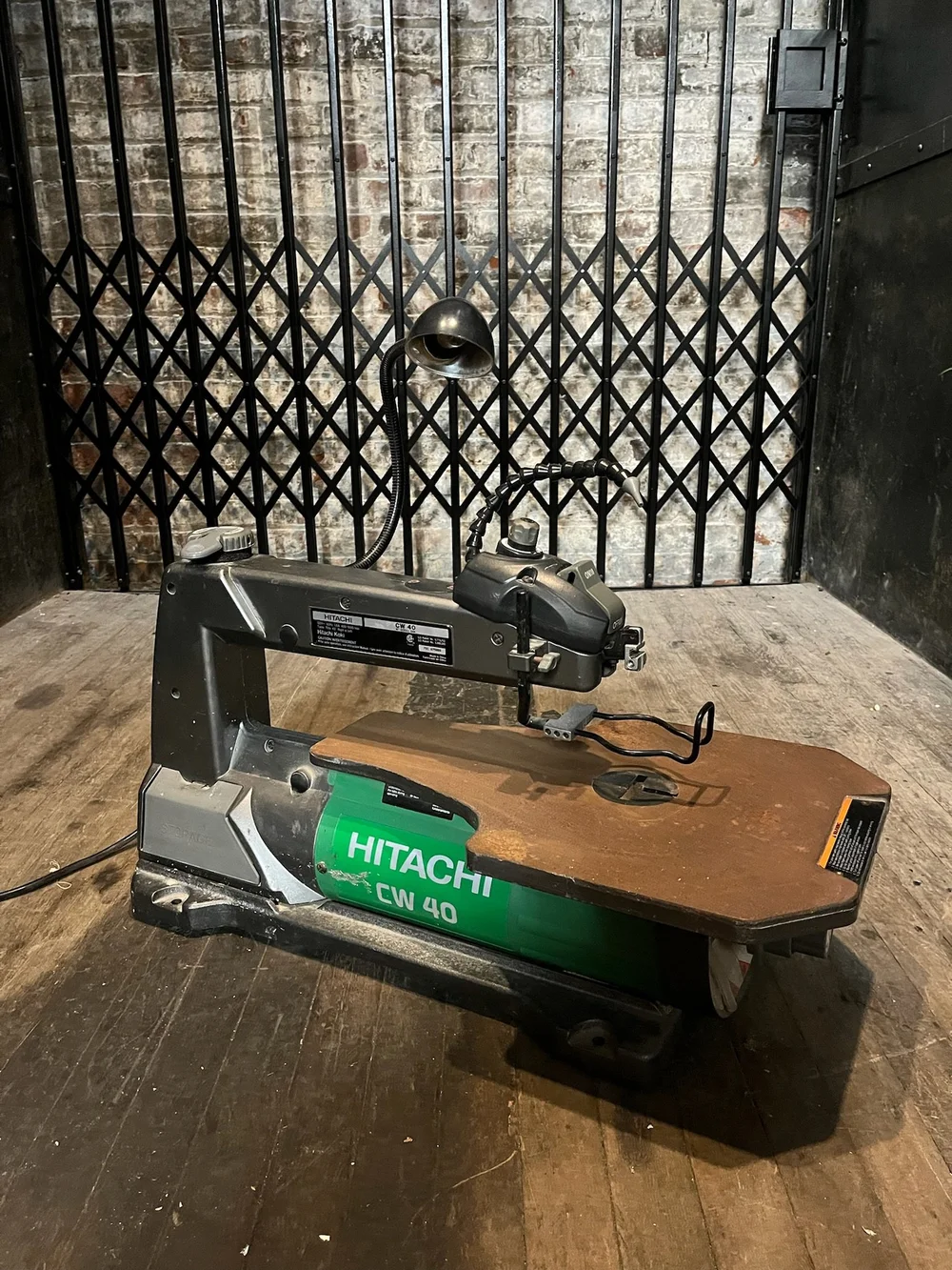 SP069 Green Hitachi Scroll Saw — Primate Props