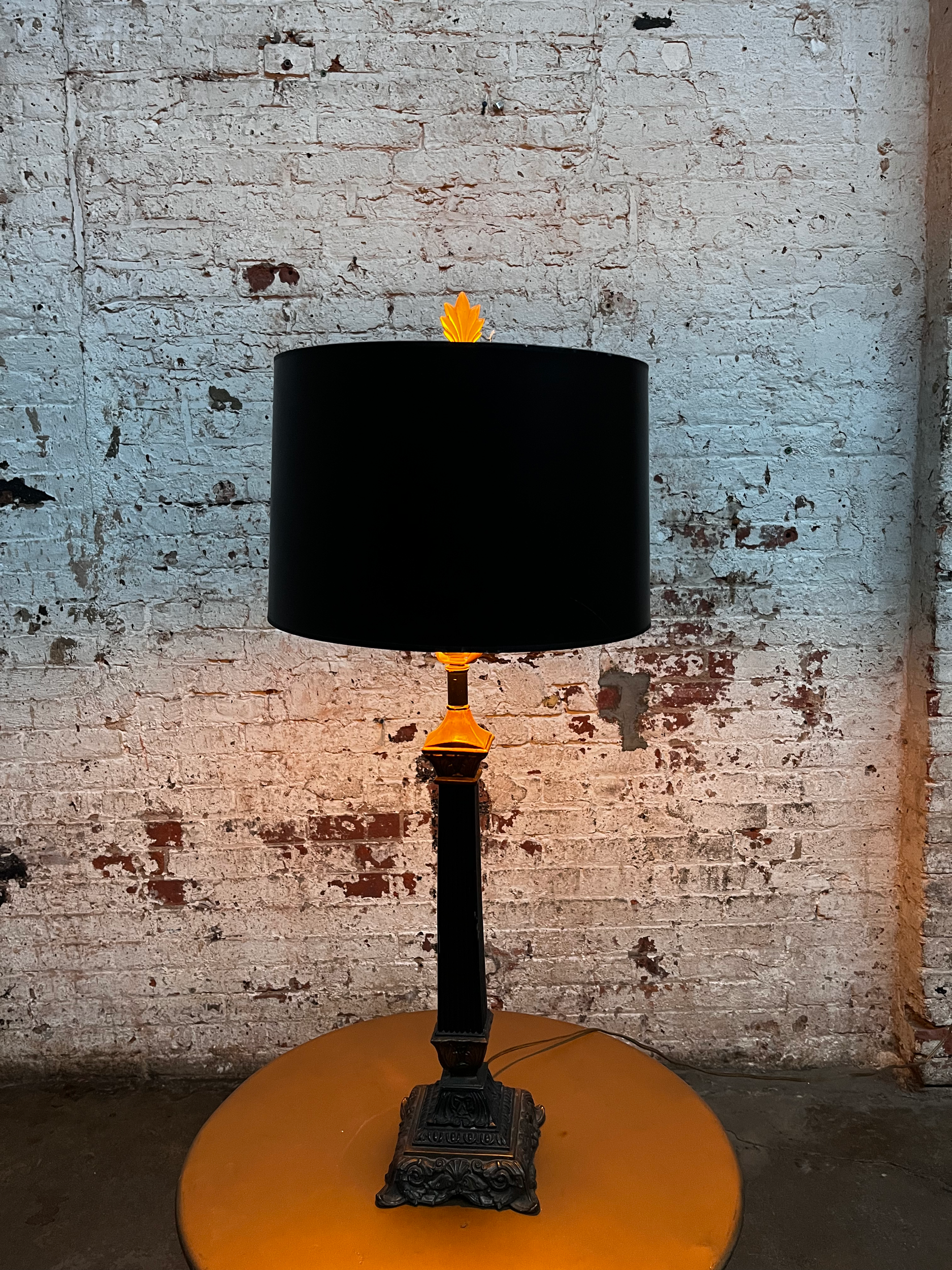 DL037-PS Vintage Black and Bronze Table Lamp
