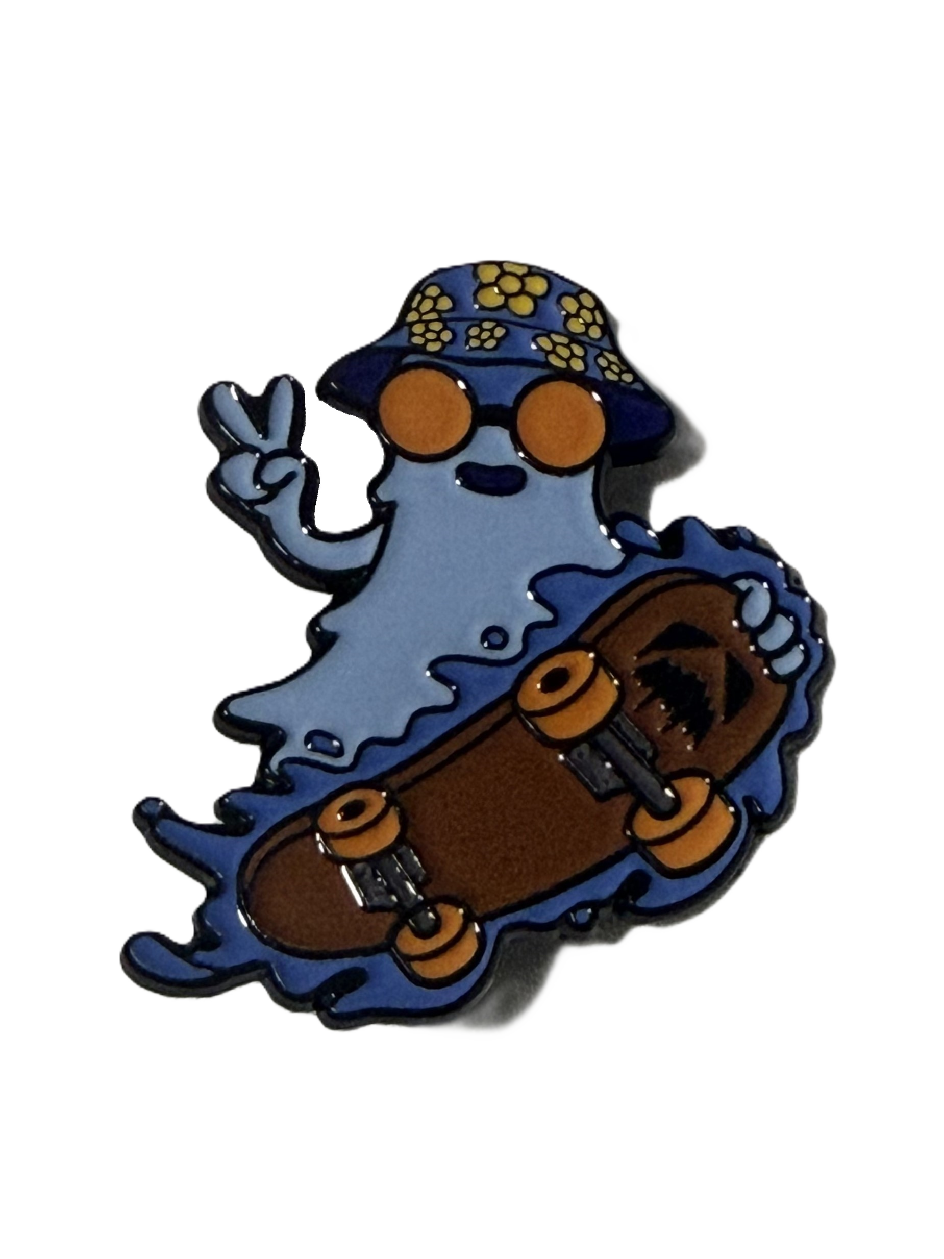 Blue Character Enamel Pin