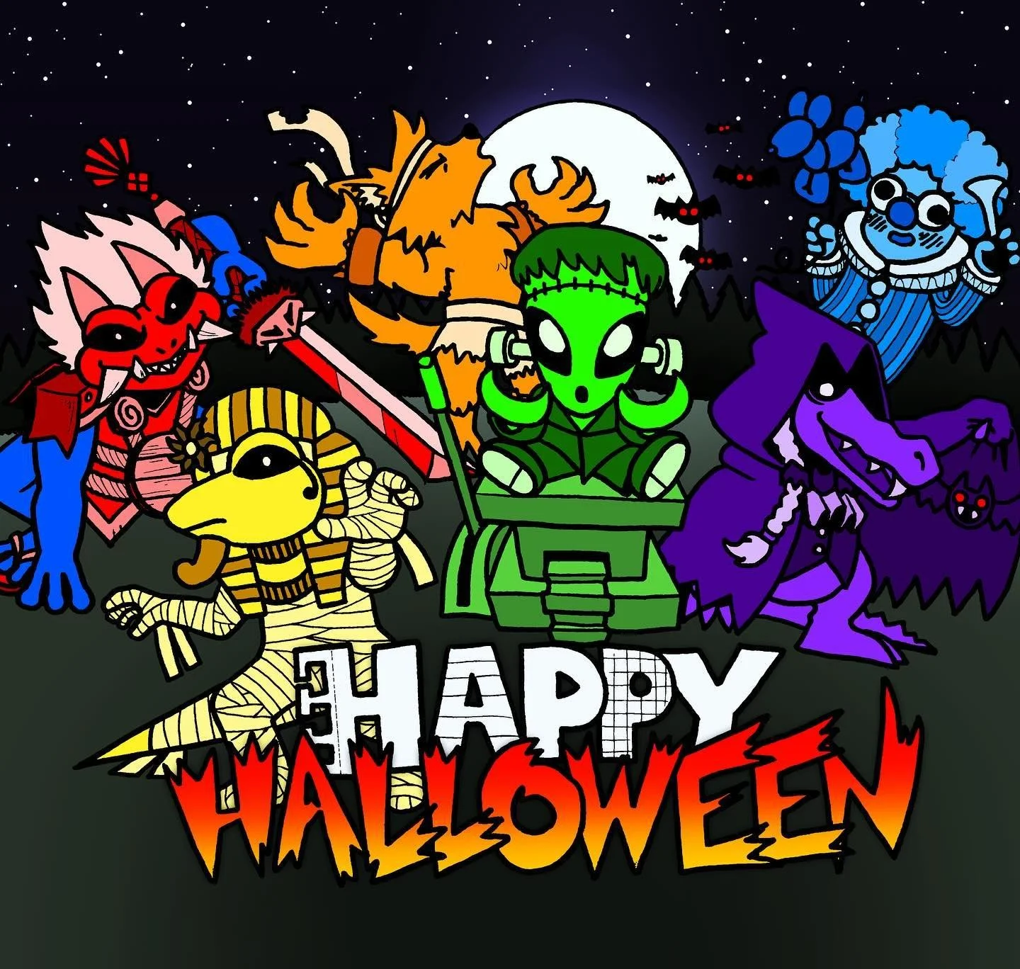 Happy #halloween !!!

From the paper frog studio team, and all the #notebookknockout characters, too! 

What are you dressing as this year? 
.
.
.
.
.
.
.
.
.
.
#boardgame #newboardgame #cardgame #newcardgame #indieboardgame #indiecardgame #tabletop 