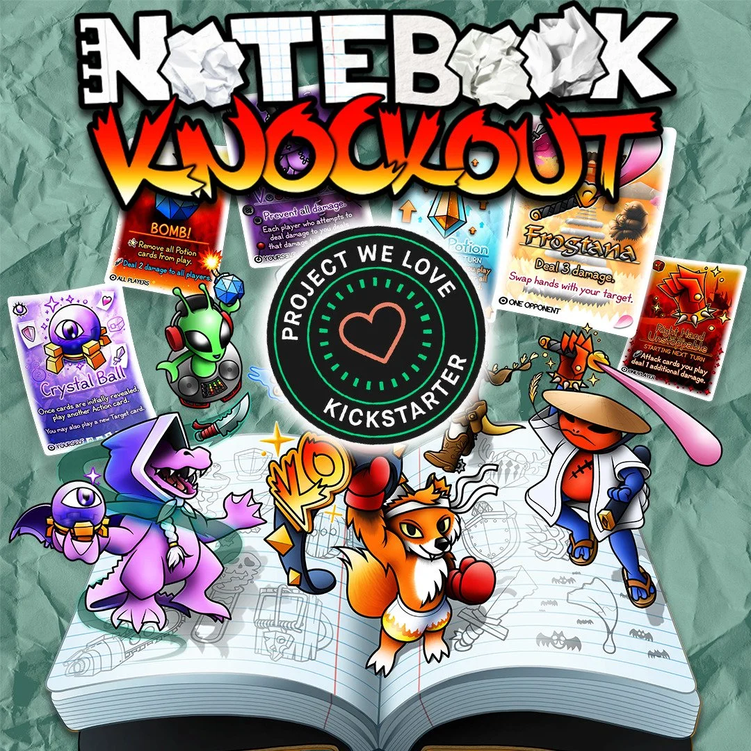 @kickstarter Has seen fit to bestow Notebook Knockout with the "Project We Love" title!!!
It is beyond an honor have this campaign selected for this coveted award.
Thank you to Kickstarter, and thank you to everyone who helped this dream