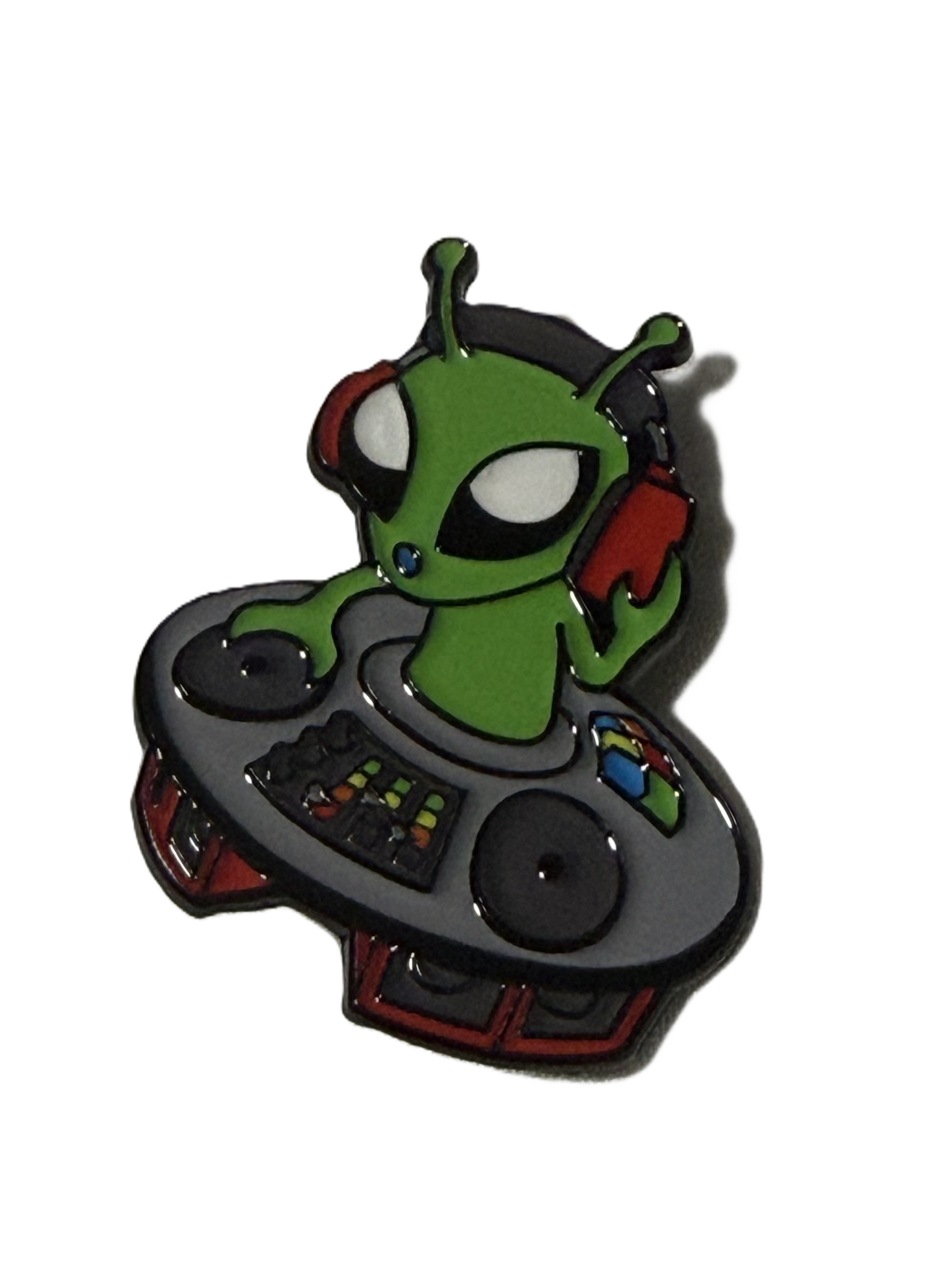 Green Character Enamel Pin