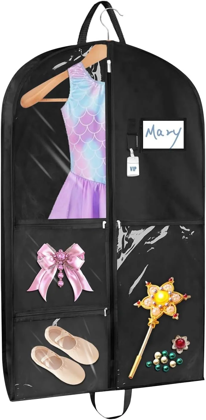 Garment Bag, 43 Inch Black or Pink Garment-Bags