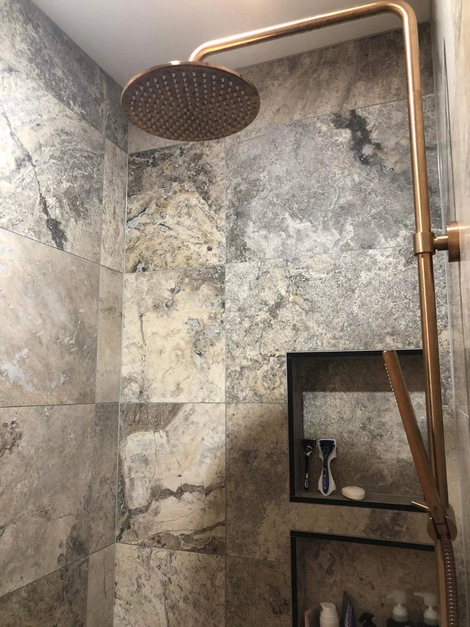 Silver Travertine Tiles 610x406x12mm